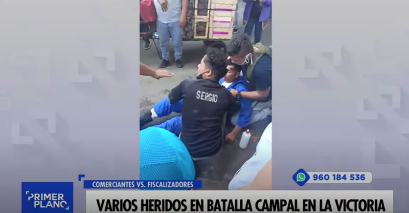 Varios heridos en batalla campal en La Victoria