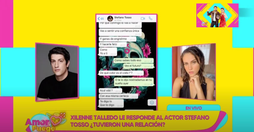 Xilenne Talledo le responde a Stefano Tosso: “Se ha embarrado en su propia mentira”