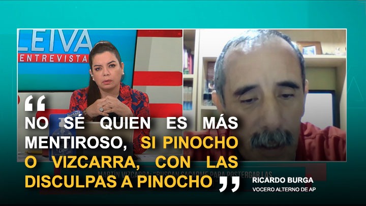 Ricardo Burga: "No sé quien es más mentiroso, si Pinocho o Vizcarra"