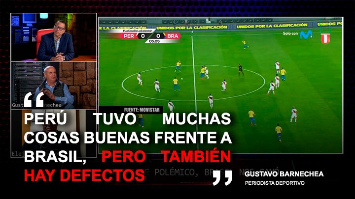 Portada: Gustavo Barnechea: "Perú tuvo muchas cosas buenas frente a Brasil"