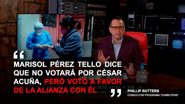 Butters: "Marisol Pérez Tello dice que no votará por Acuña, pero votó a favor de la alianza con él"