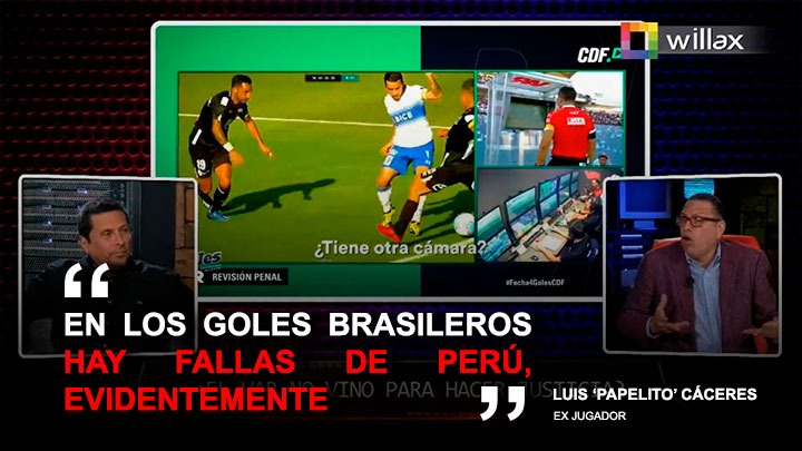 Portada: Luis Cáceres: "En los goles brasileños hay fallas de Perú, evidentemente"