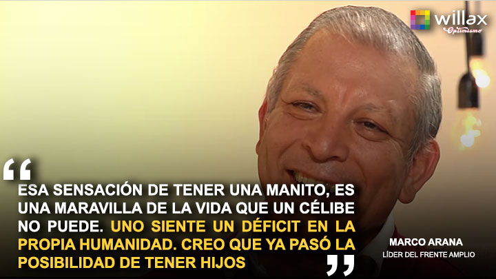 Marco Arana: "Creo que ya pasó la posibilidad de tener hijos"