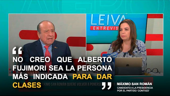 Portada: Máximo San Román: "No creo que Alberto Fujimori sea la persona más indicada para dar clases"