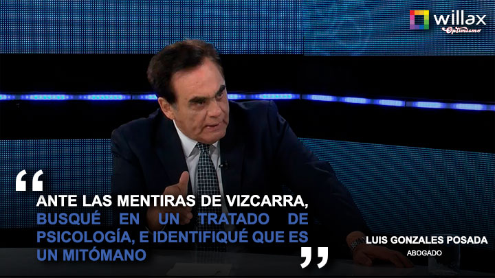 Portada: Gonzales Posada: "Ante las mentiras de Vizcarra, identifiqué que es un mitómano"