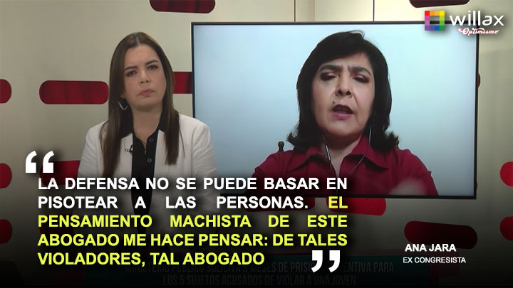 Ana Jara: "La defensa no se puede basar en pisotear a las personas"