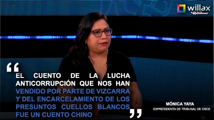 Portada: Mónica Yaya: "El cuento de la lucha anticorrupción que nos vendió Vizcarra es un cuento chino"