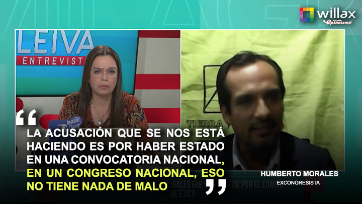 Portada: Morales: "La acusación que se nos está haciendo es por haber estado en una convocatoria nacional"