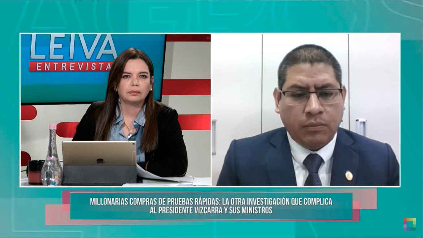 Portada: Fiscal Reynaldo Abia: "Se ha citado al Presidente Vizcarra para responder sobre la reunión de compra de pruebas rápidas"