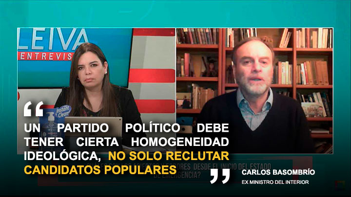 Carlos Basombrío: "Un partido político no debe solo reclutar candidatos populares"