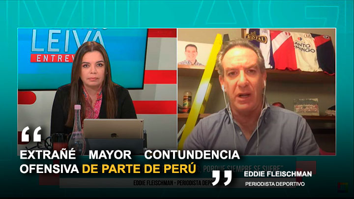 Eddie Fleischman: "Extrañé mayor contundencia deportiva por parte de Perú"