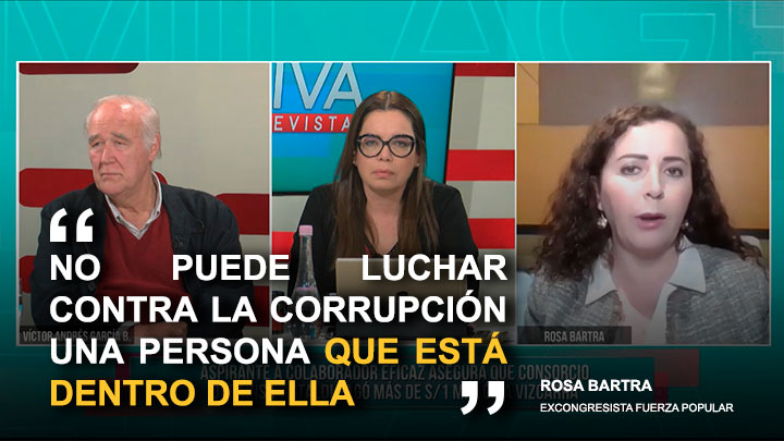 Rosa Bartra: "No puede luchar contra la corrupción una persona que está dentro de ella"