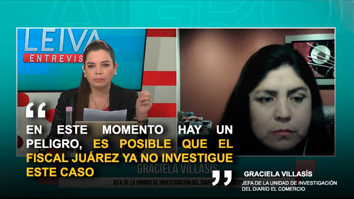 Portada: Graciela Villasís: "Es posible que el fiscal Juárez ya no investigue el caso de presuntos pagos de Obrainsa a Vizcarra"