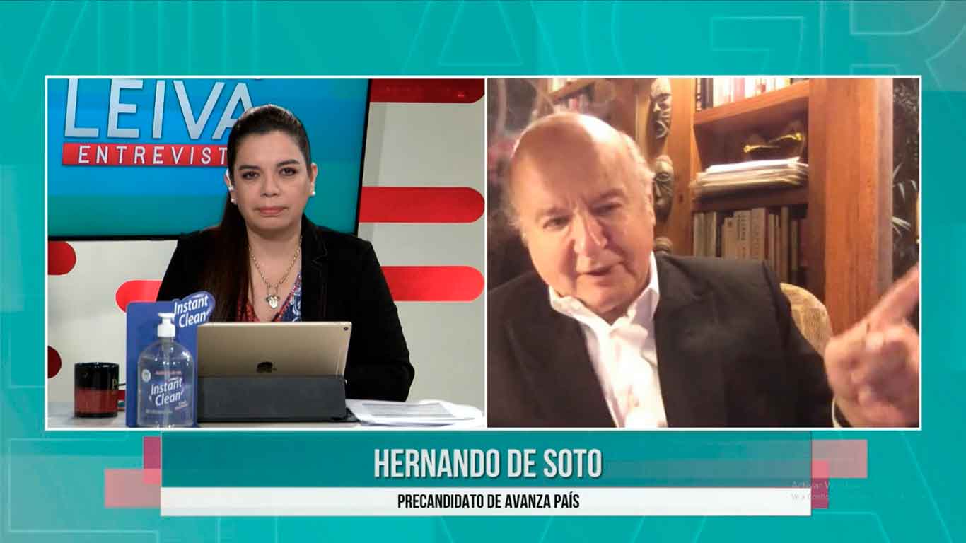 Hernando de Soto sobre relación con Paredes Terry: "Necesito gente que actúe como puente para que me permita conocer al enemigo y derrotarlo"
