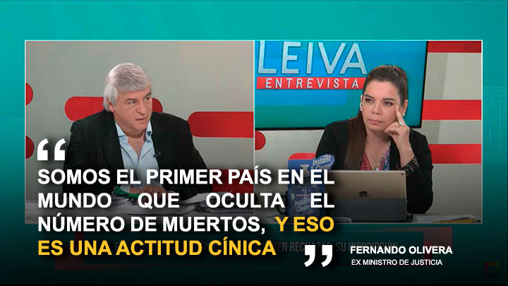 Fernando Olivera: "Somos el primer país en el mundo que oculta el número de muertos"