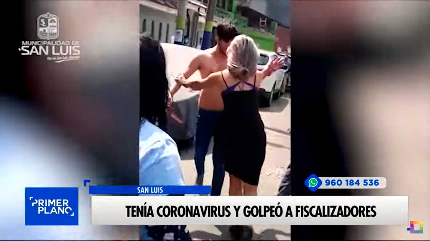 Portada: San Luis: Tenía coronavirus y golpeó a fiscalizadores