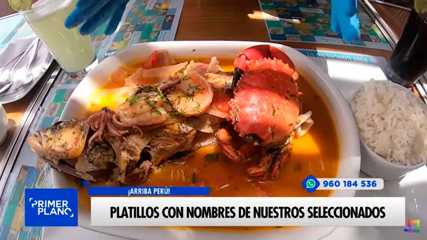 Platillos con nombres de nuestros seleccionados