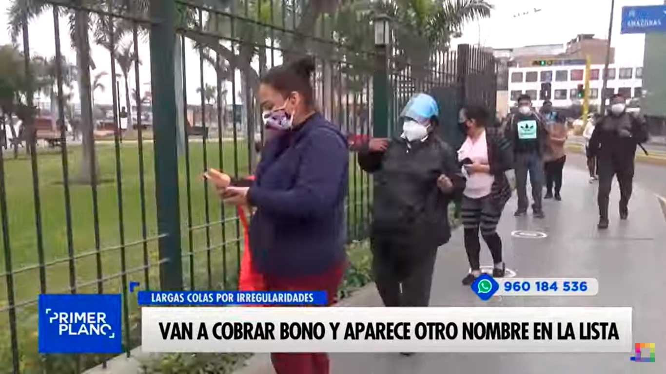 Van a cobrar bono y aparece otro nombre en la lista