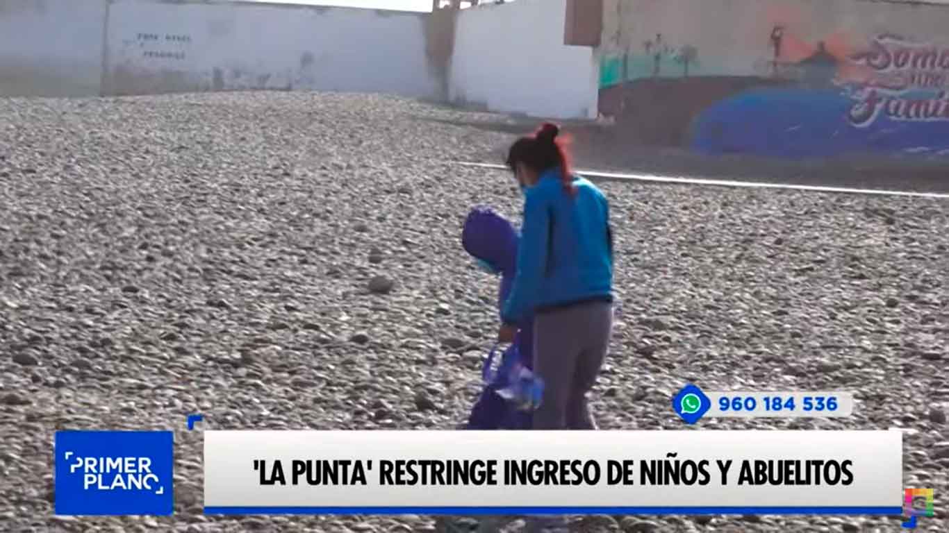 La Punta restringe ingreso de niños y abuelitos