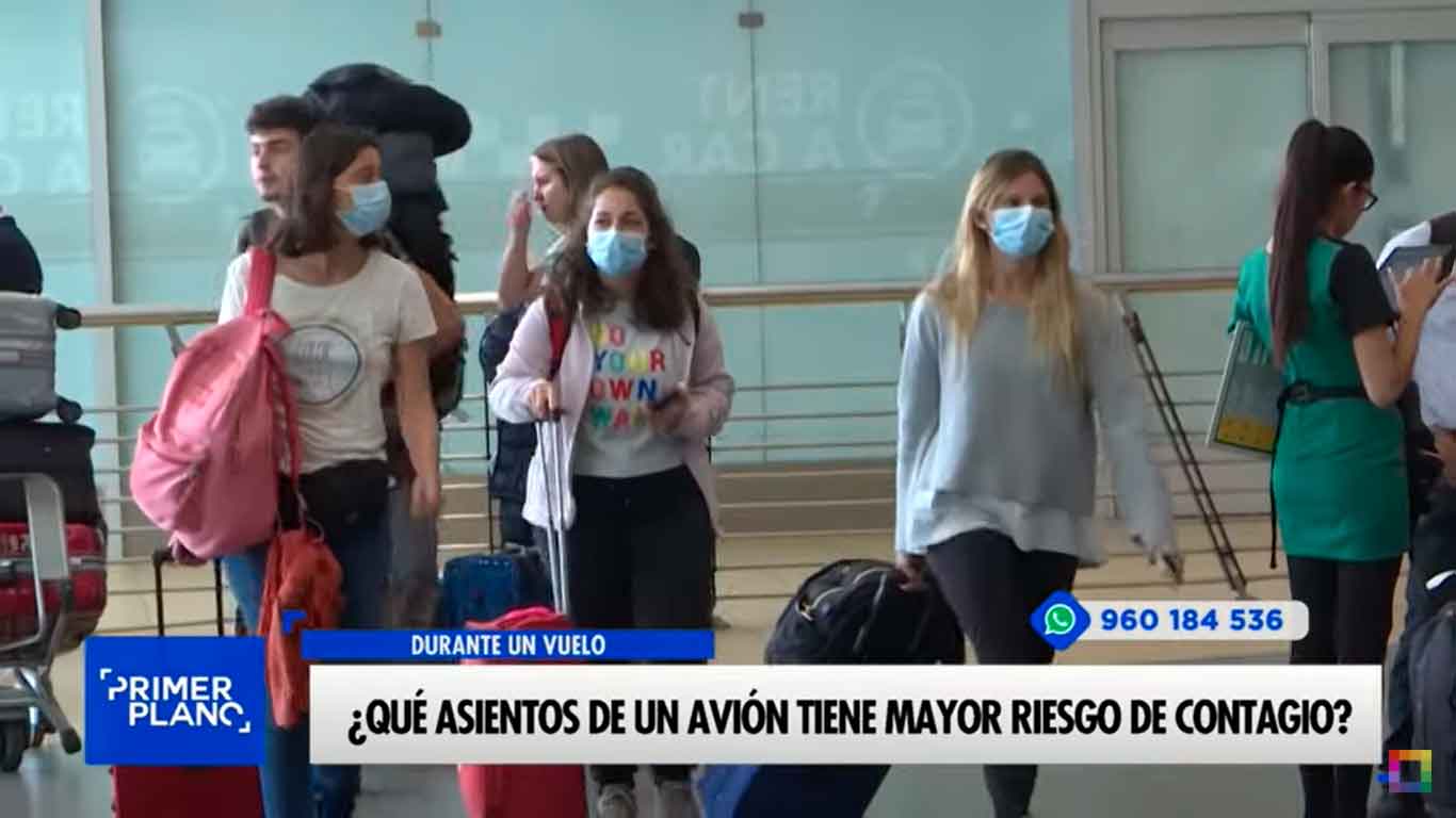 Portada: ¿Qué asientos de un avión tiene mayor riesgo de contagio?