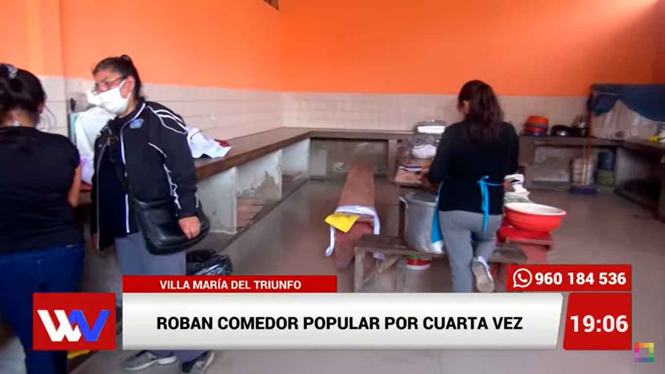 Roban comedor popular por cuarta vez