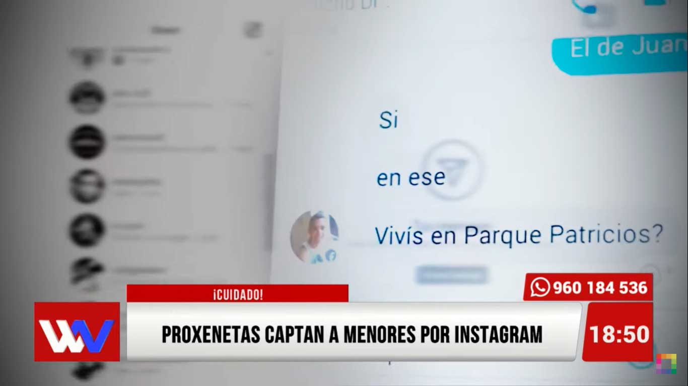 Portada: Proxenetas captan a menores por Instagram