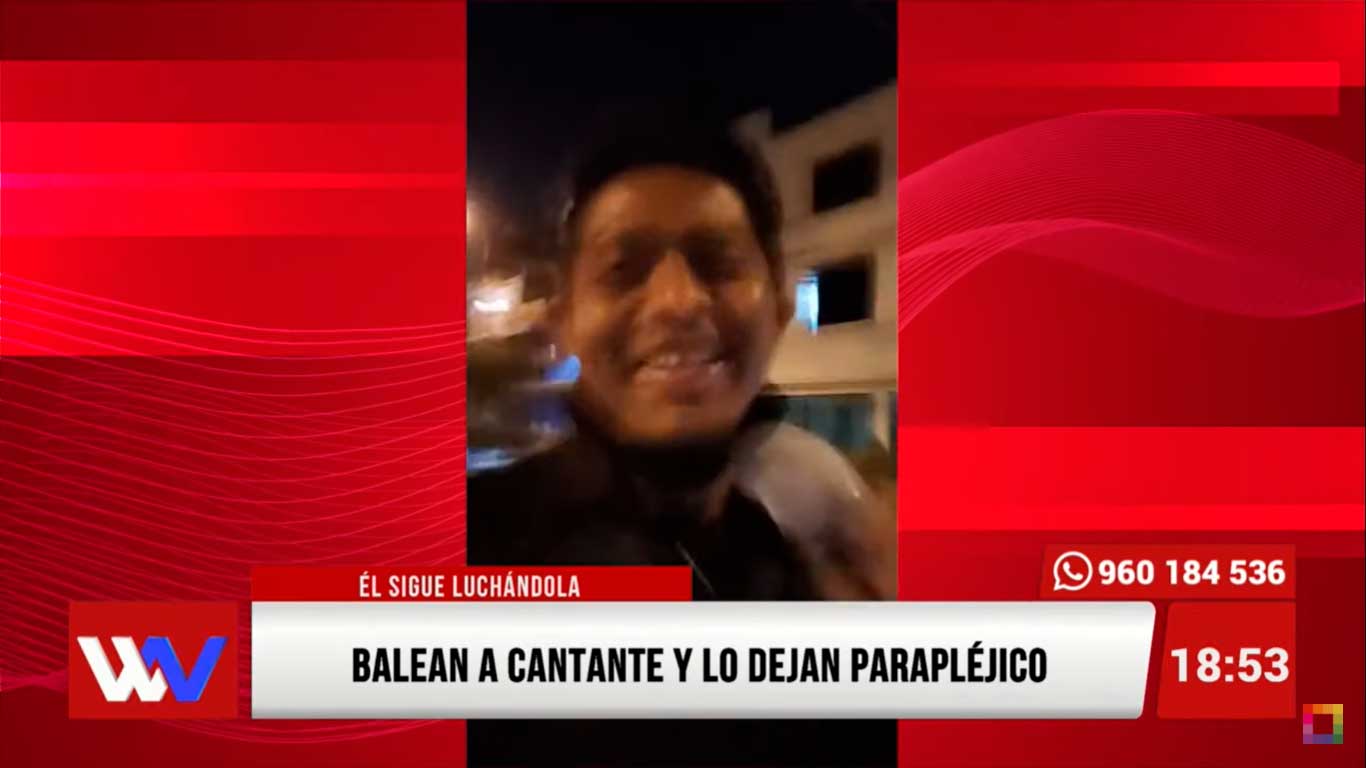 Balean a cantante y lo dejan parapléjico