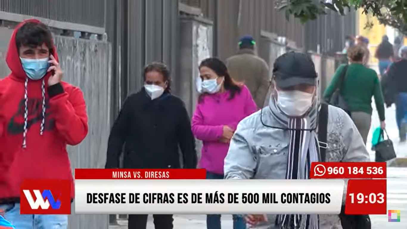 Desfase de cifras es de más de 500 mil contagios