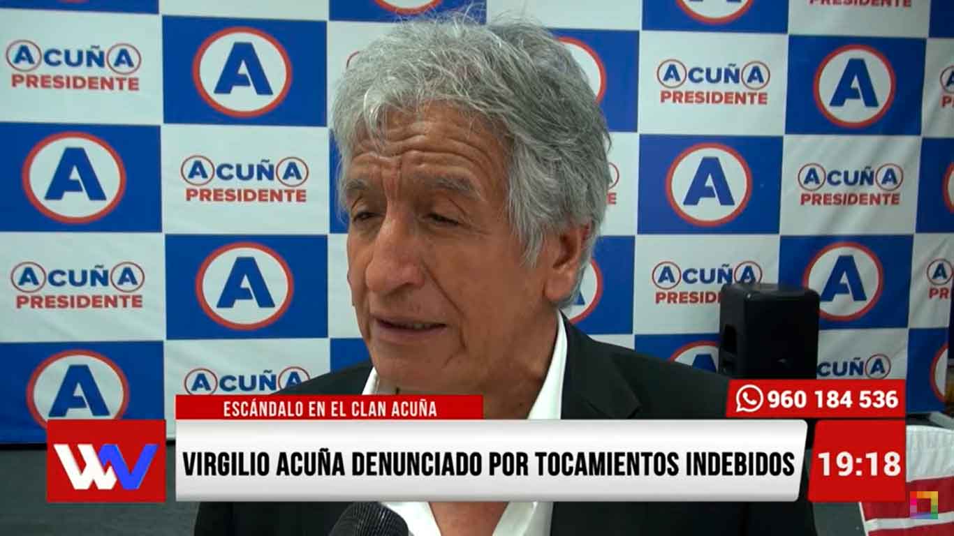 Portada: Virgilio Acuña fue denunciado por tocamientos indebidos