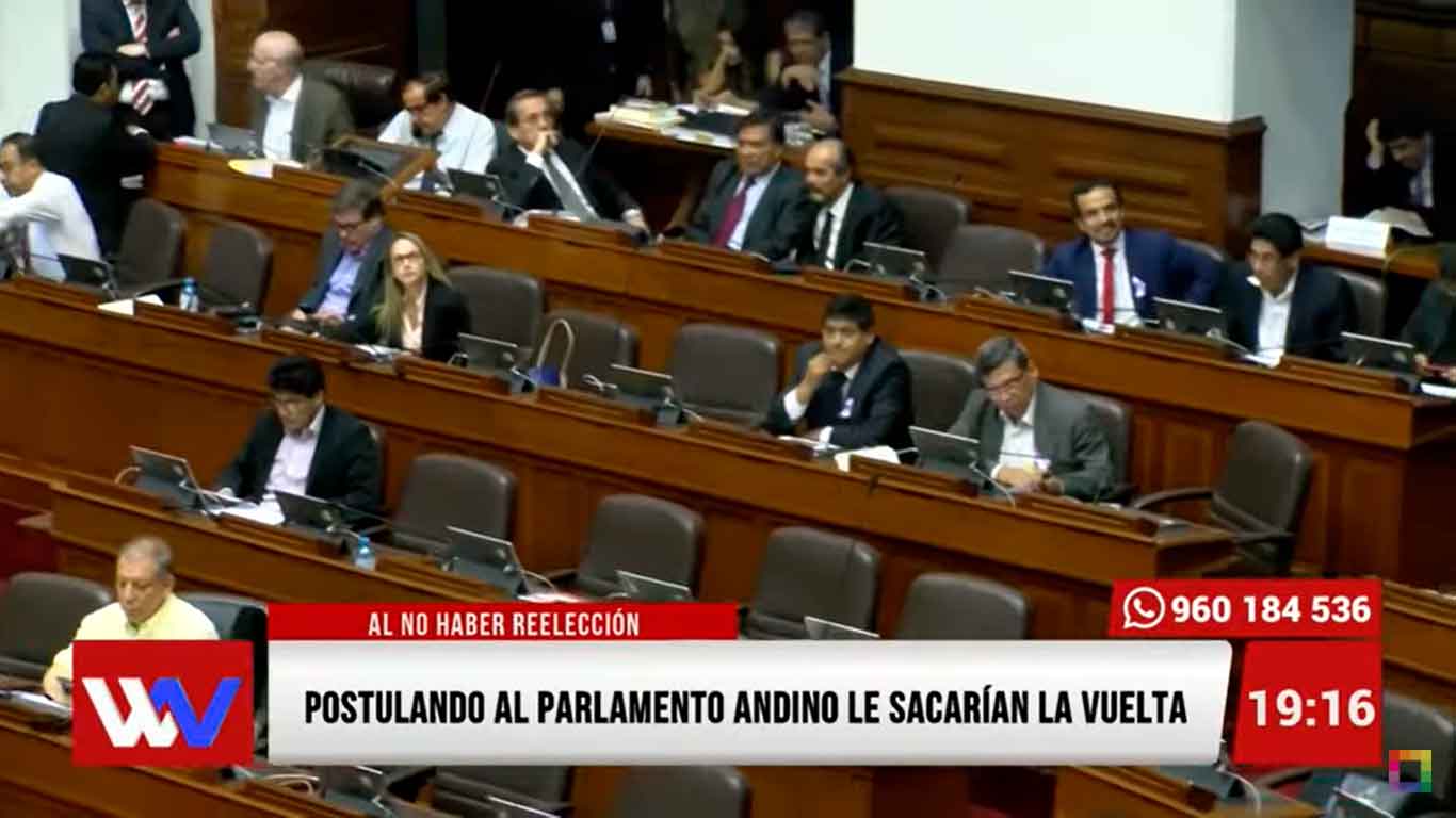 Portada: Postulando al Parlamento Andino le sacarían la vuelta a la no reelección