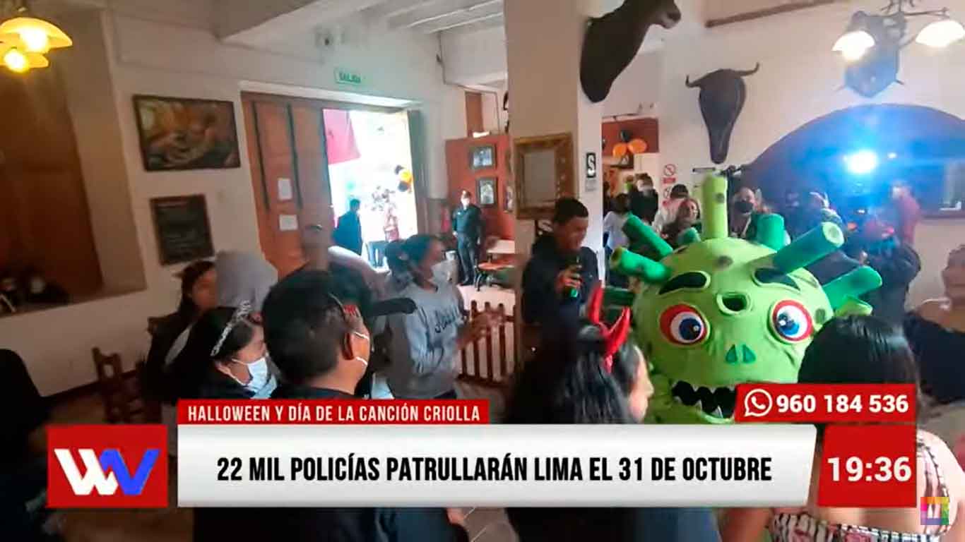 Portada: 22 mil policías patrullarán Lima el 31 de octubre