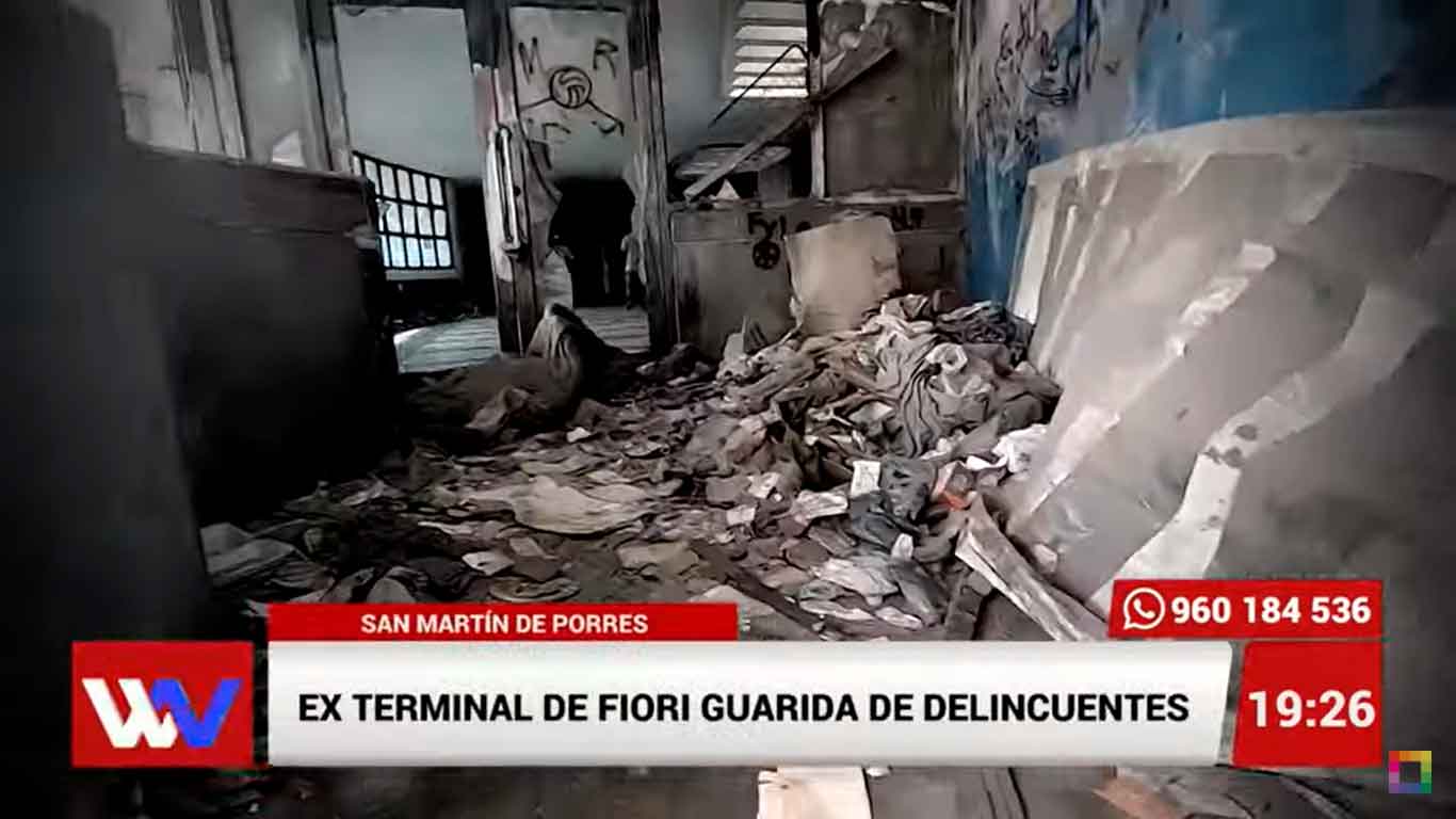 Ex terminal de Fiori es usado como guarida de delincuentes