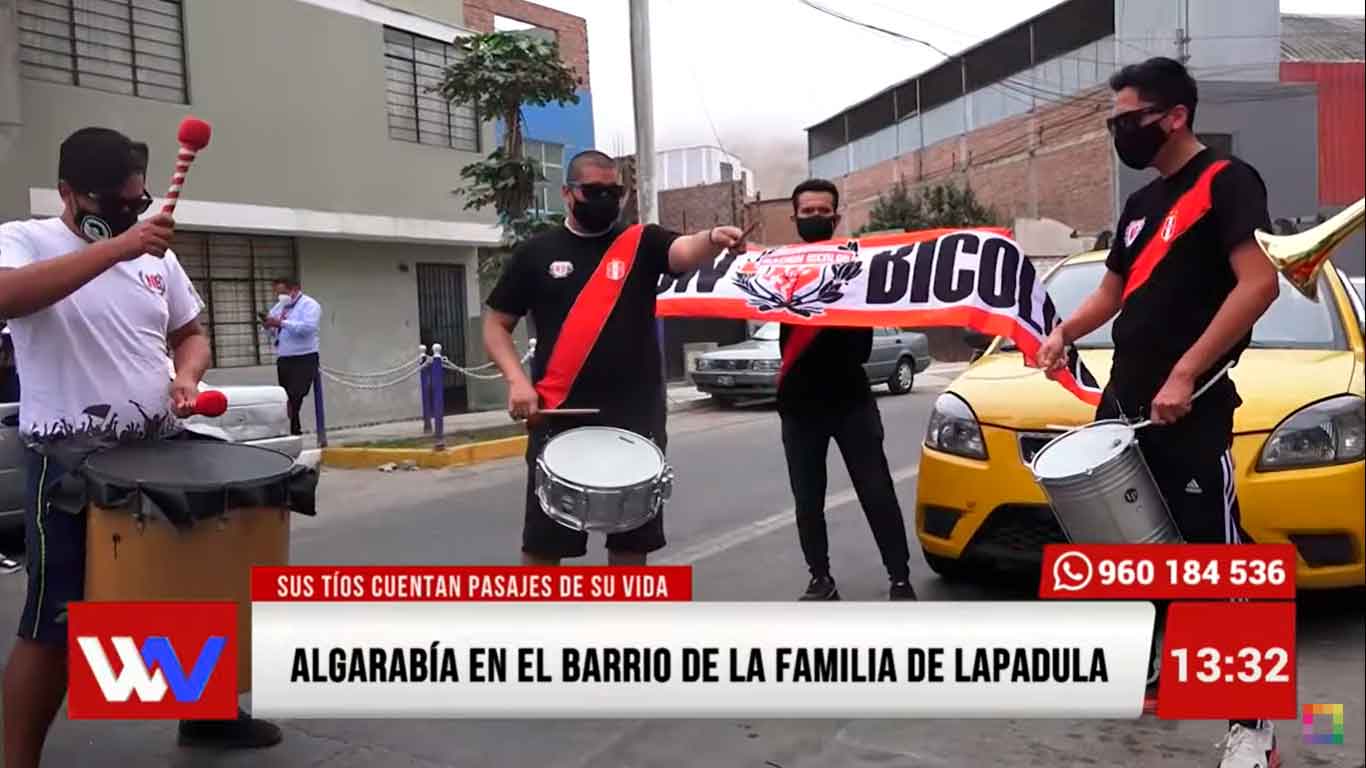 Portada: Algarabía en el barrio de la familia de Lapadula