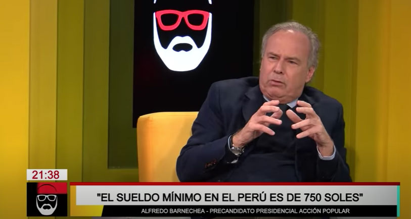 Portada: Alfredo Barnechea desconoce cuánto es el sueldo mínimo en el Perú: “Es 750 soles”