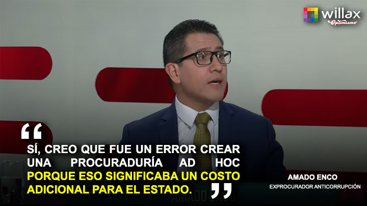 Portada: Amado Enco: "Fue un error crear una procuraduría ad hoc"