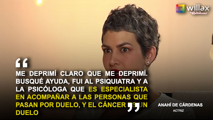 Anahí de Cardenas: "El cáncer es un duelo"