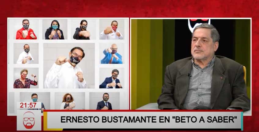 Ernesto Bustamante: “La propaganda de Vizcarra es de mal gusto”