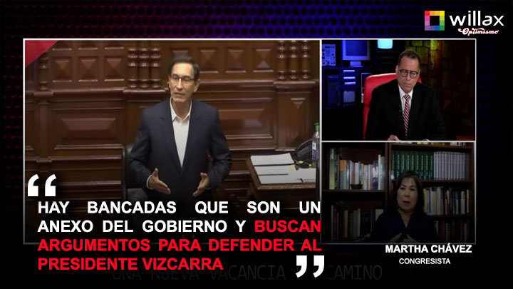 Martha Chávez: "Hay bancadas que son nexos del Gobierno"