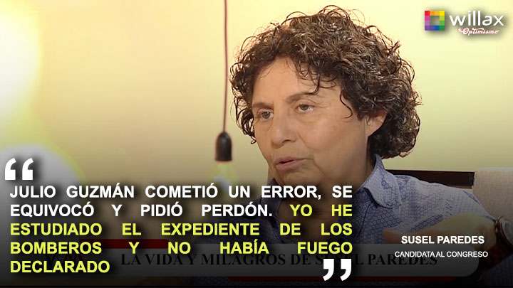 Portada: Susel Paredes: "Julio Guzmán cometió un error, se equivocó y pidió perdón"