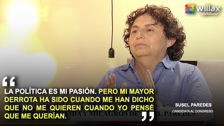 Susel Paredes: "Mi mayor derrota ha sido cuando me han dicho que no me quieren cuando yo pensé que me querían"