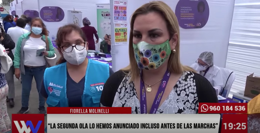 Fiorella Molinelli: "La segunda ola la hemos anunciado incluso antes de las marchas"