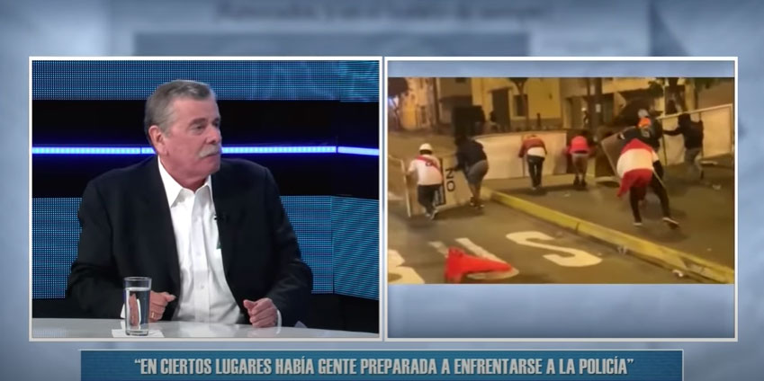 Fernando Rospigliosi: "Es lamentable el comportamiento del presidente con la policía"