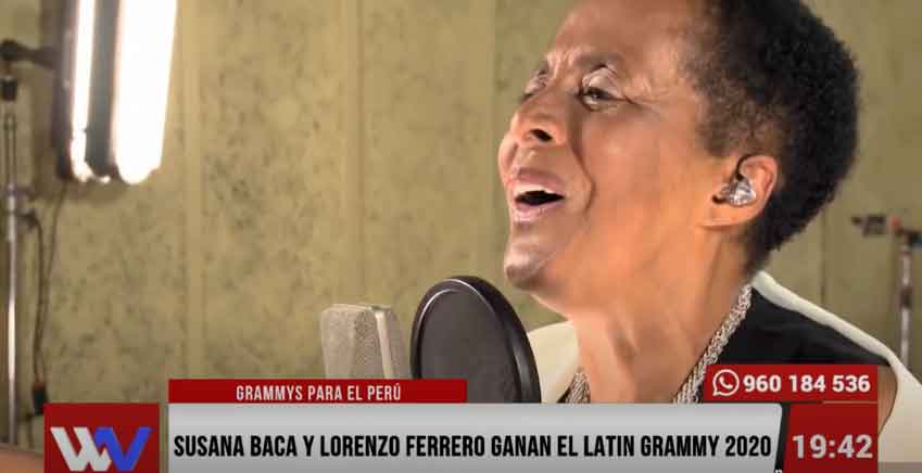 Susana Baca y Lorenzo Ferrero ganan el Latin Grammy 2020