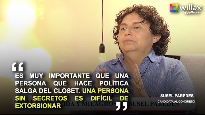 Susel Paredes: "Es muy importante que una persona que hace política salga del clóset"
