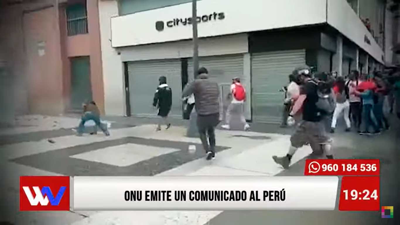 Portada: ONU emite un comunicado al Perú