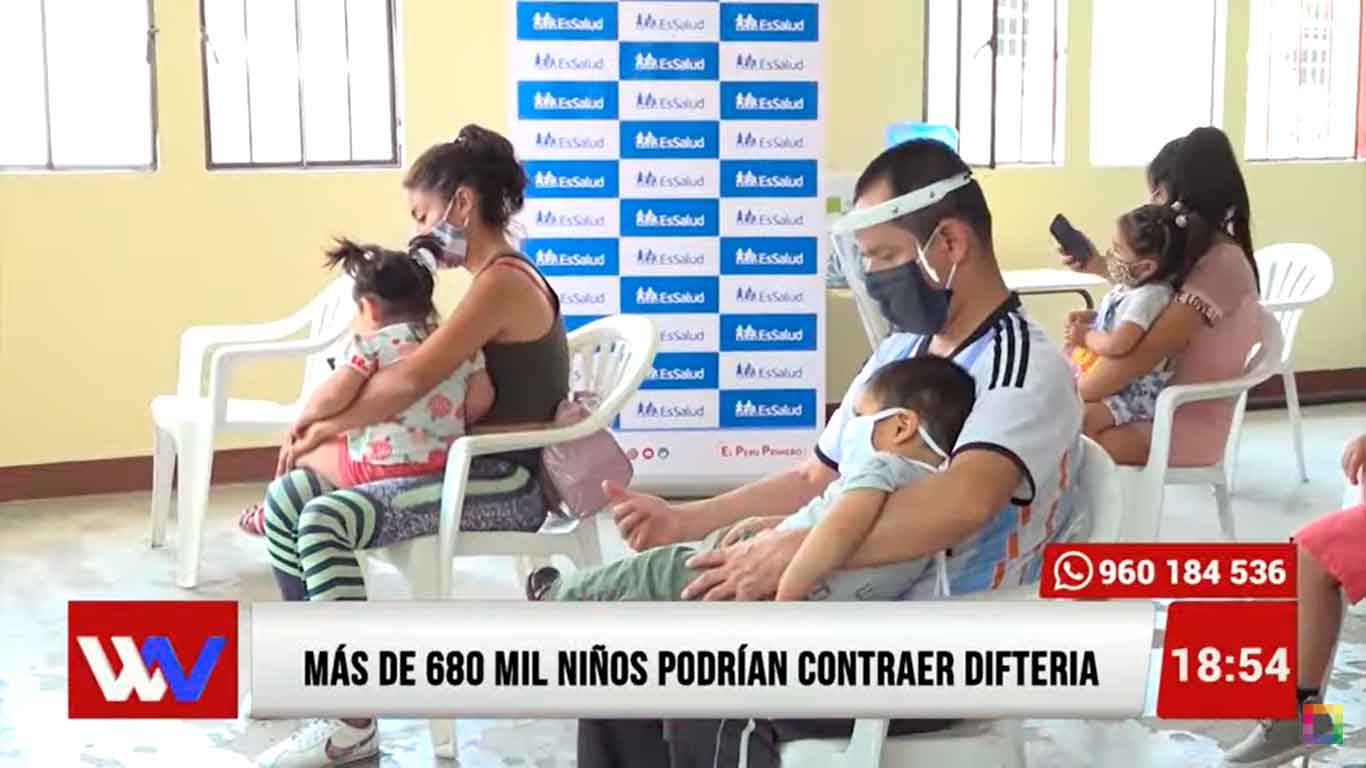 Más de 680 mil niños podrían contraer difteria