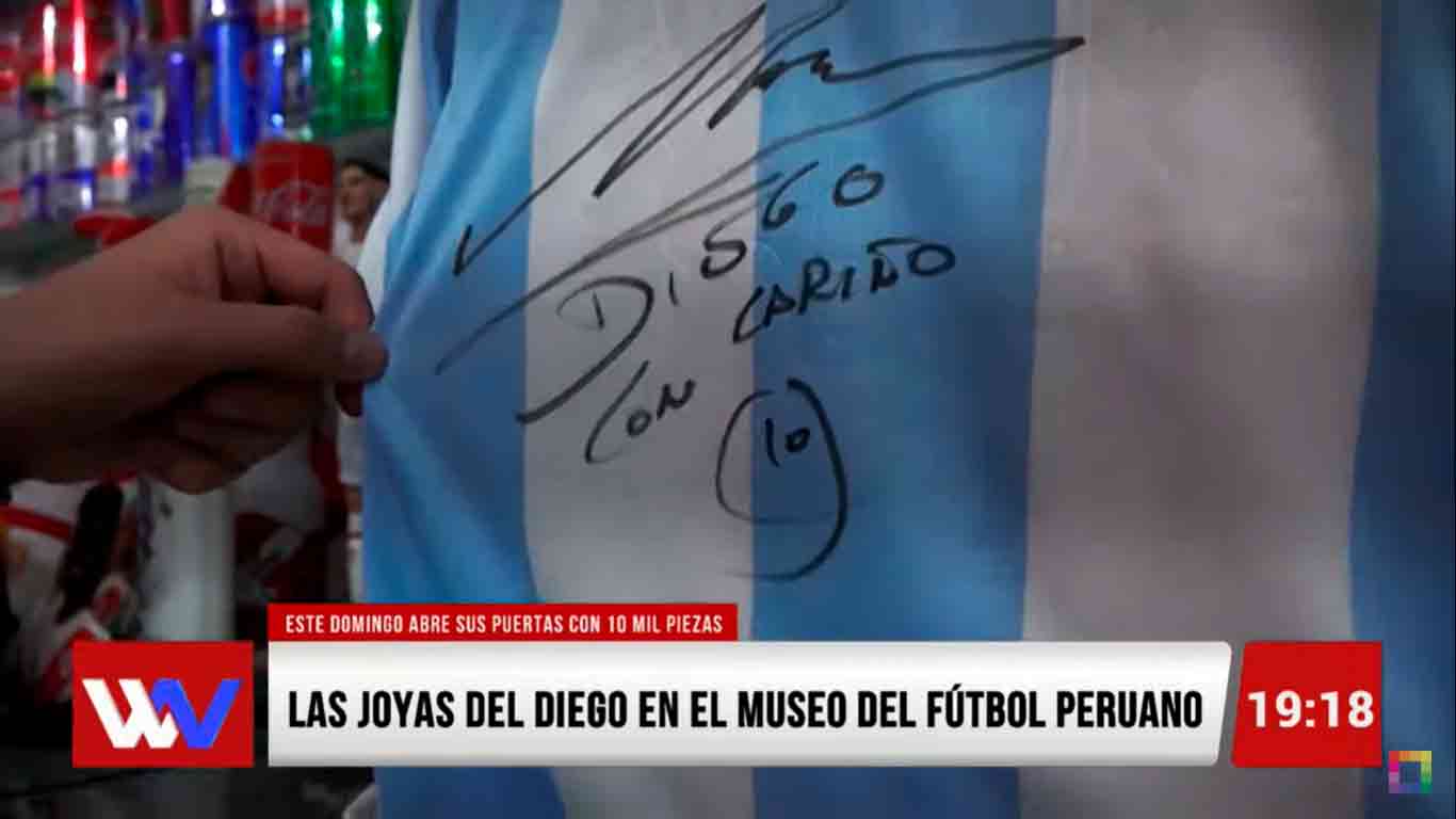 Portada: Los joyas del Diego en el museo del fútbol peruano