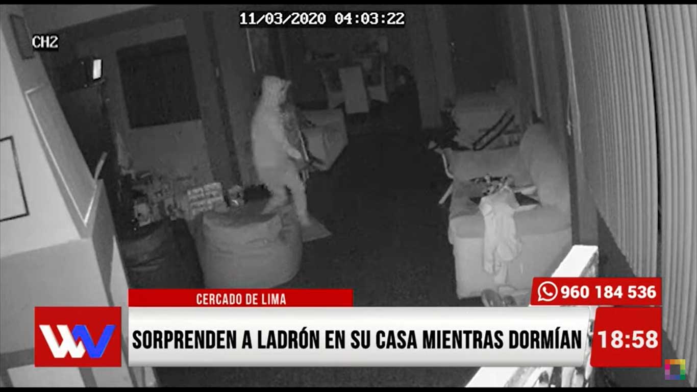 Portada: Sorprenden a ladrón en su casa mientras dormían