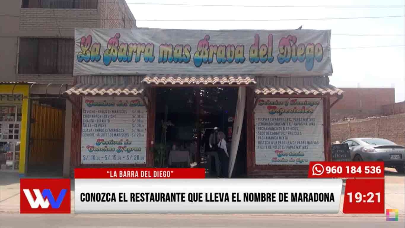 Conozca el restaurante que lleva el nombre de Maradona