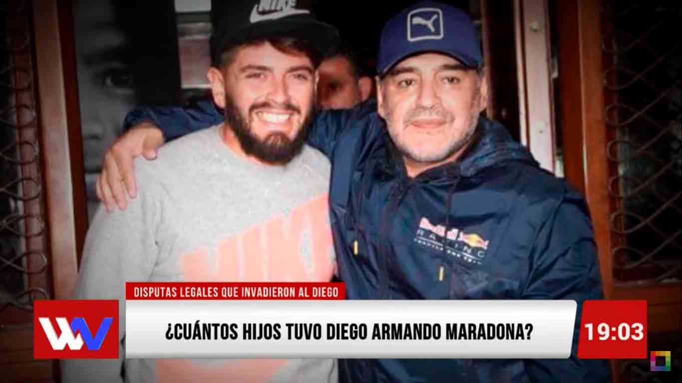 ¿Cuántos hijos tuvo Diego Armando Maradona?